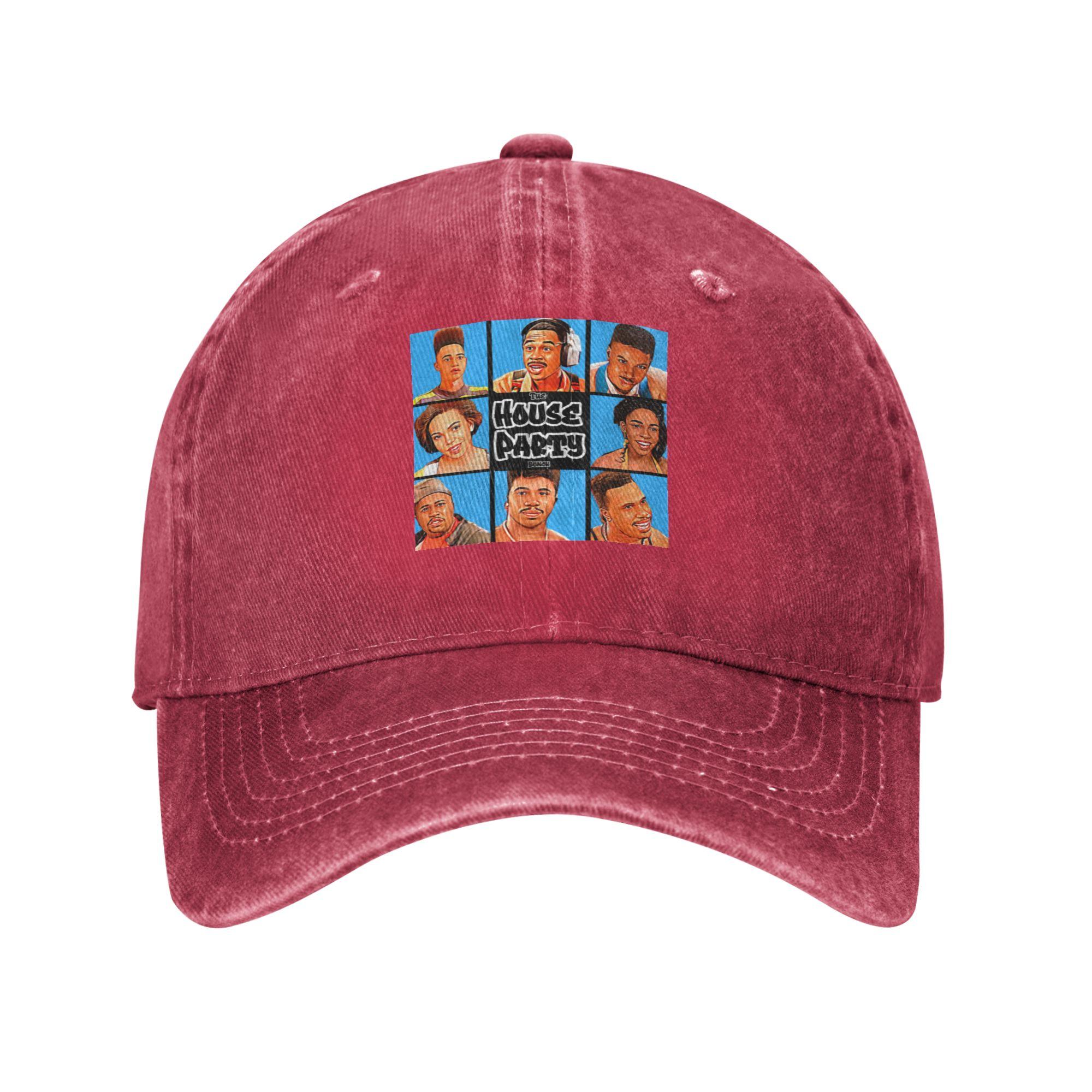 The House Party Bunch Hong Kong Style Baseball cap SweatAbsorbing Band Suitable For Long Faces Dad Hat One Size