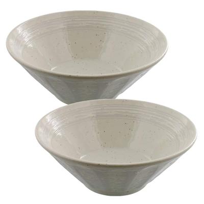 Ciotola per ramen Konohiki Shinogi Hakeme 6.3 (19,7 cm) Set di 2