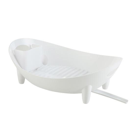 Countertop Dish Rack Plastic Dish Drying Rack Tableware Holder Bowl And Utensil Holder with Drainage for Kitchen Counter Sink