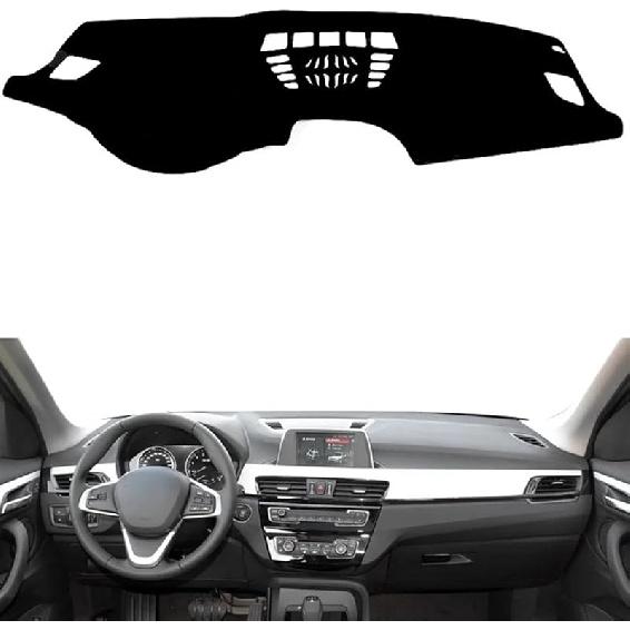 Подходит для BMW X1(F48) 2016-2021,Накладка на приборную панель,Черная накладка на приборную панель,Нескользящие накладки на приборную панель салона,Автоаксессуары Lhd Black Edge