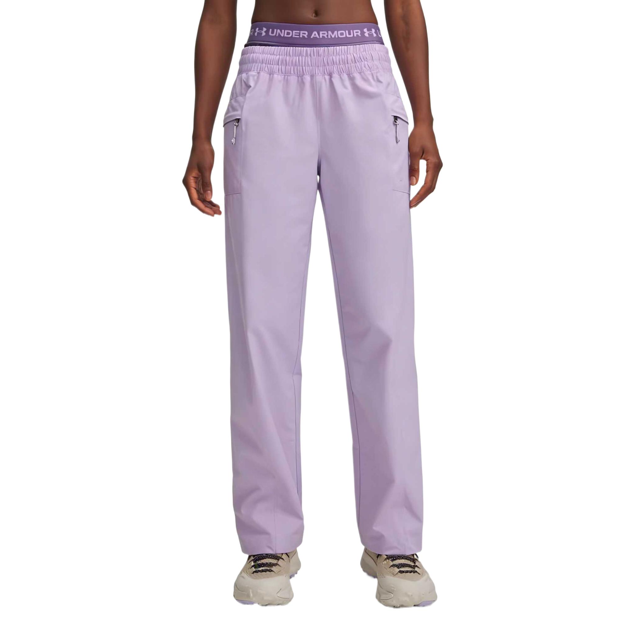 

Under Armour Solid Color Straight Leg Mid Rise Sports Pants Women pants 6009567-536 M