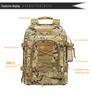Herrarnas 60L Utbyggbara Taktiska Bergsklättringsryggsäck - Andningsbar & Stor Kapacitet