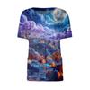Women's Short Sleeved Patterned Pockets, Work Print Stand Up Collar, Single Breasted Protective Clothing, Cardigan Jacket, Top