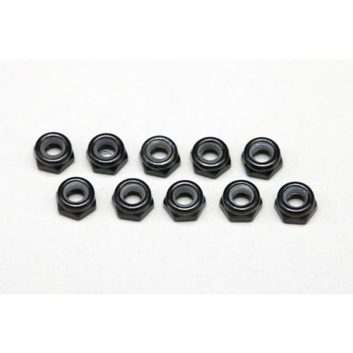 

Yokomo M3x3.0mm Nylon Lock Nuts (Black/Thin) - Pack of 10, Steel, ZC-N3L3
