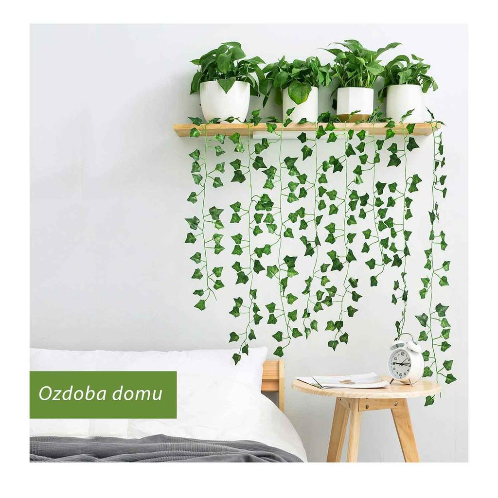 Hanging Artificial Ivy Garland 210 Cm, Set Of 6