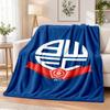 Bolton Wanderers Miękki Ciepły Przytulny Koc Flanelowy Na Sofę Łóżko Wnętrze Dom Sypialnia