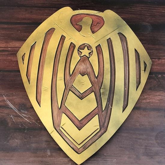 The "Soldier Boy" Wooden Shield Superhero Roleplay Shield Comic Cosplay Shield Replica Best For Gift