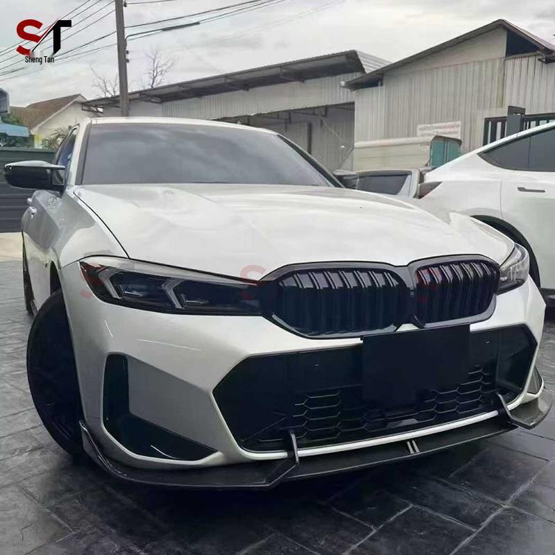 BMW 3 Series G20/G28 Carbon Fiber Front Lip Spoiler & Bumper Diffuser - AD Style