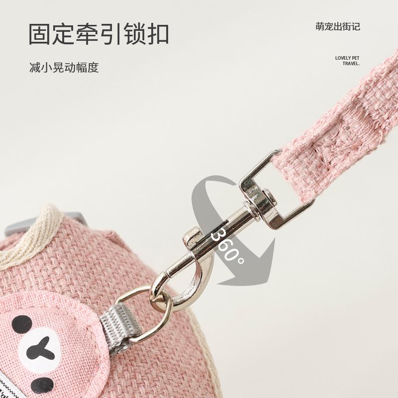Hundeleine Weste Stil Teddybär Typ Kleiner Hund Brustgeschirr Katzenleine Haustierbedarf