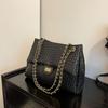 Luxuriöse Damen Umhänge- und Schultertasche mit geflochtener Kette, großem Fassungsvermögen 2025