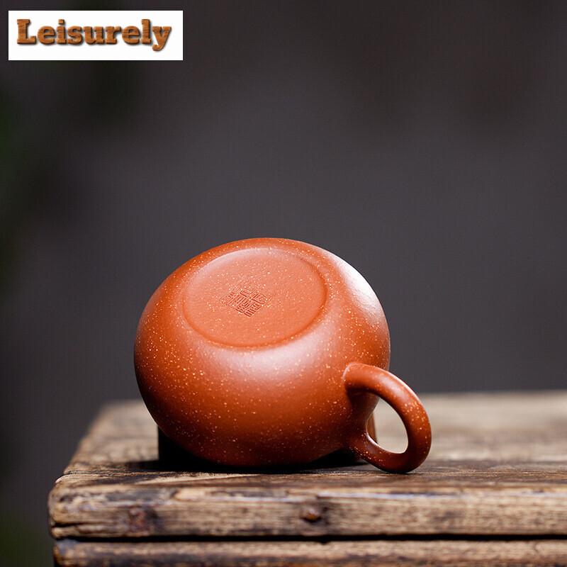 180ML Chinese Authentic Yixing Teapot Famous Handmade Mesh Holes Filter Teapot Xishi Teapots Purple Mud Custom Teaware Gifts