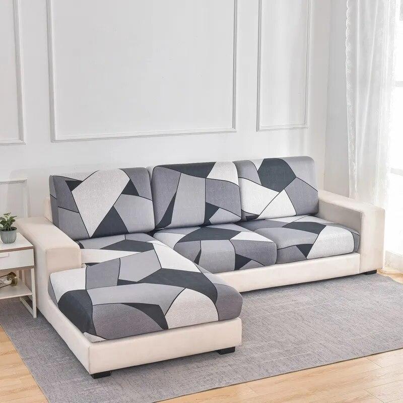 Funda de Cojín para Sofá de 1/2/3/4 Plazas Funda Elástica para Sofá Funda para Asiento de Sofá Protector de Muebles Estampado Floral