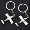 New Simple Niche Creative Trend Airplane Keychain Airplane Model Keychain Car Keychain Cool Boys Men Street Party Accessories