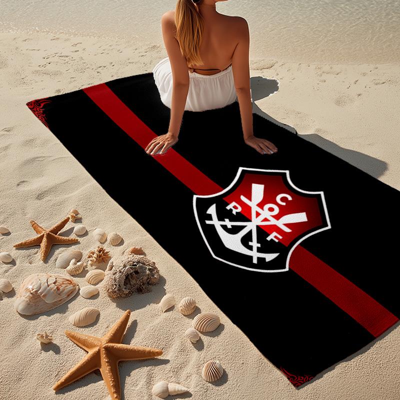 FLAMENGO Shield Emblem Beach Towel, Quick-drying, Easy to Care for, Use for Both Fitness and Beach Vacations,Sports Essential Fan Gift