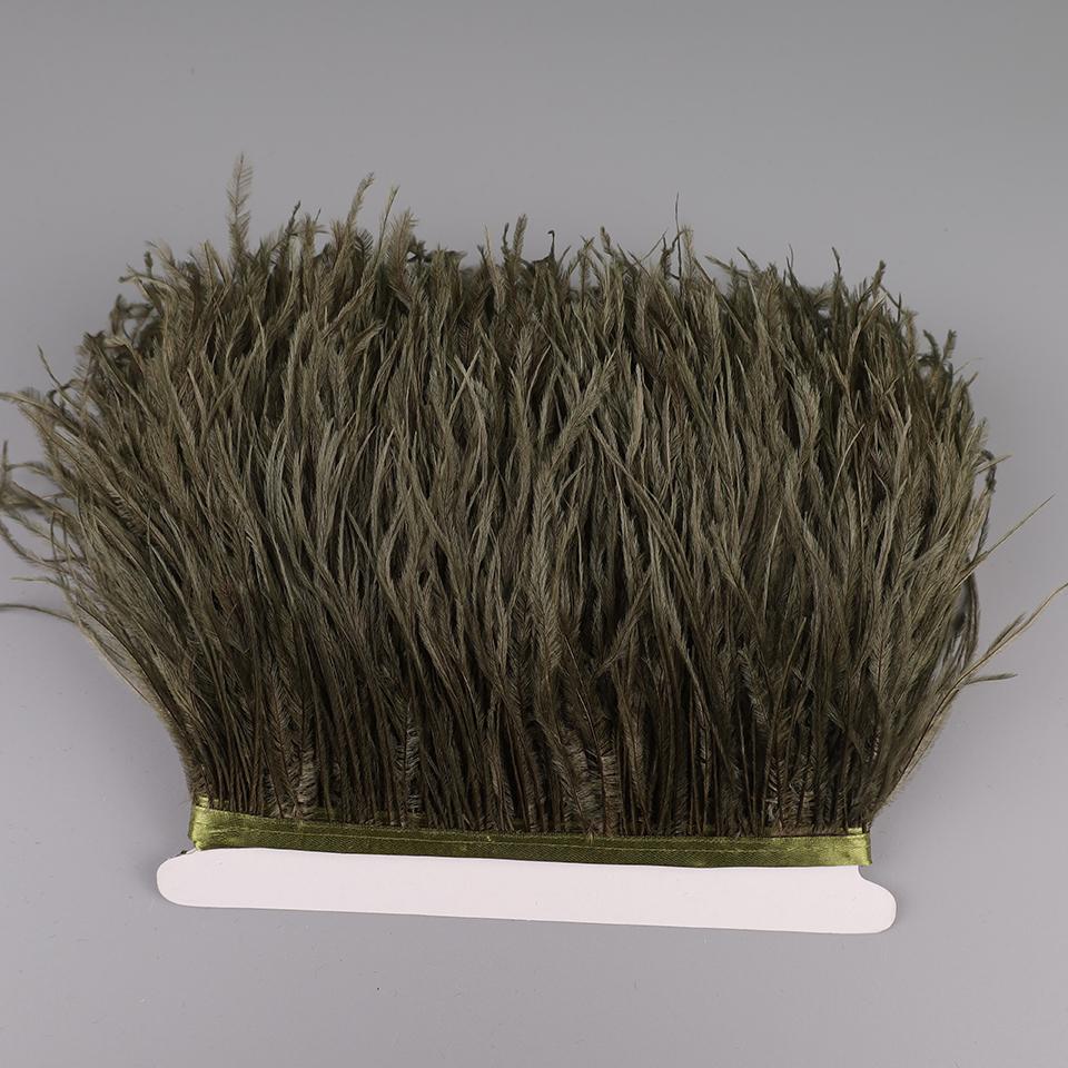 Ostrich Feathers Fringe 2M 55colors Selected Clothing Sewing Crafts Dress with Fluffy Feather Ribbon