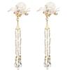 Beaded Hanfu Taseel Hair Clips Pearl Chinese Style Hairpins  Female/Children