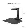 CZUR ET18 Smart Book & Document Scanner with Laser Curve Flattening