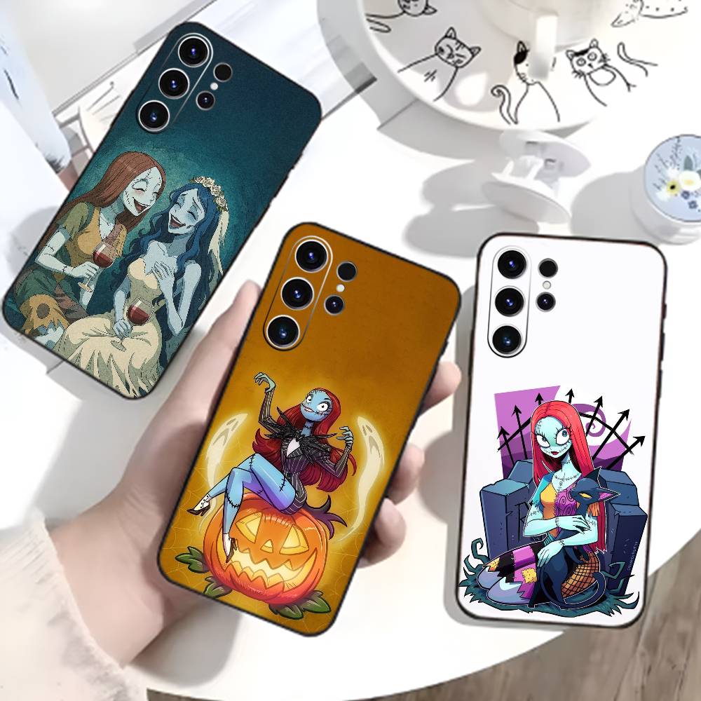 P-Nightmare Before Christmas Phone Case For Samsung S26,S25,S24,S23,S22,S21,S20,Plus,Fe,Lite,Others Black Cover