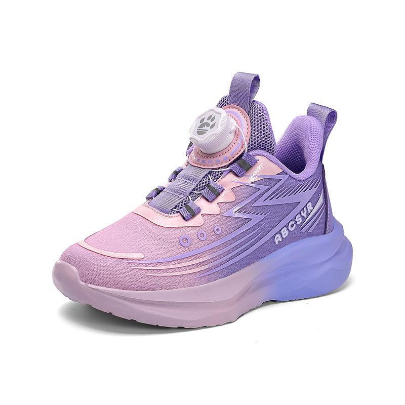 Children's sports shoes 2025 autumn boys mesh running shoes contrasting colors casual lightweight girls light running shoes gradual change shoes