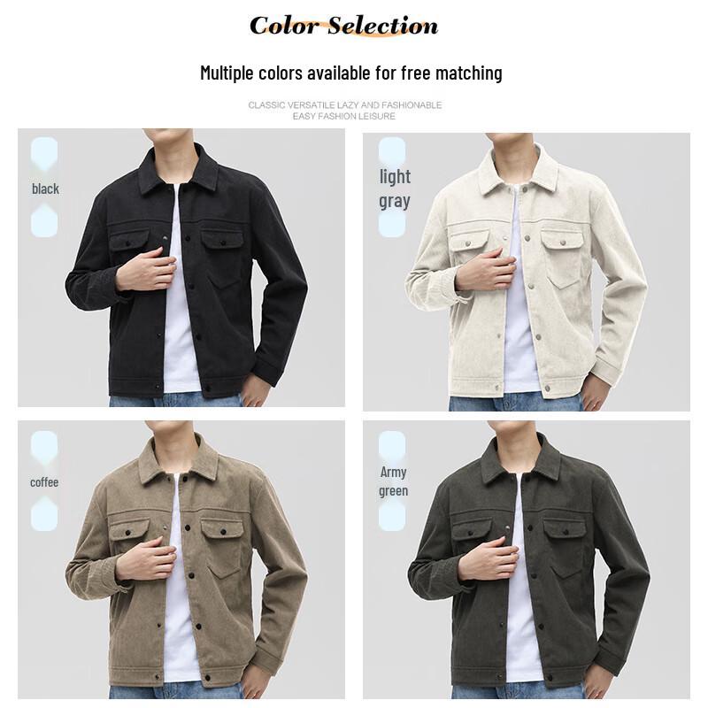 Jeanswest Men's Fashion Workwear Lapel Short Jacket