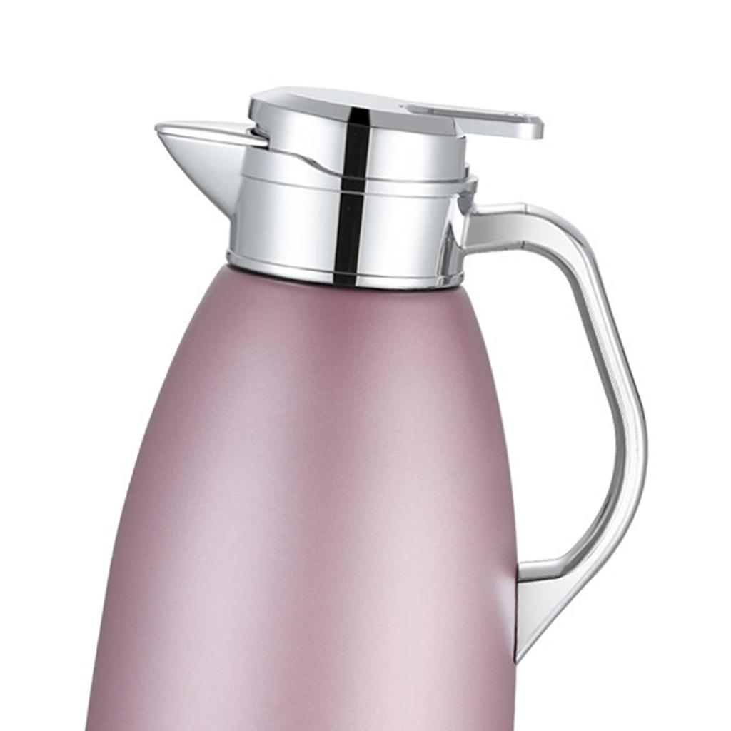 Bollitore Termico Isolato in Acciaio Inossidabile Multifunzionale 2,3L Caffettiera Tisaniera Caraffa Brocca per Caffetteria Cucina Casa Ufficio Tè