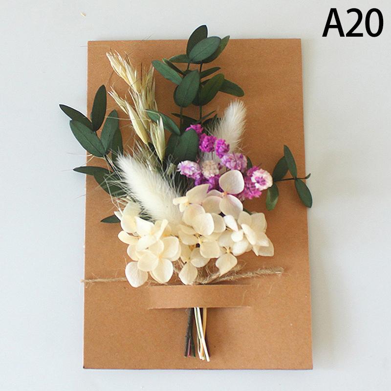 1 Buquê Mini de Flores Secas Naturais Boutonnieres para Madrinhas Decoração de Natal Casamento Dia dos Namorados Materiais Florais DIY