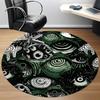 1pc Eyes Pattern Office Round Area Rug, Indoor Mat Suitable For Office, Under Office Chairs Bedroom Living Room Home Decor, Room Deco 112