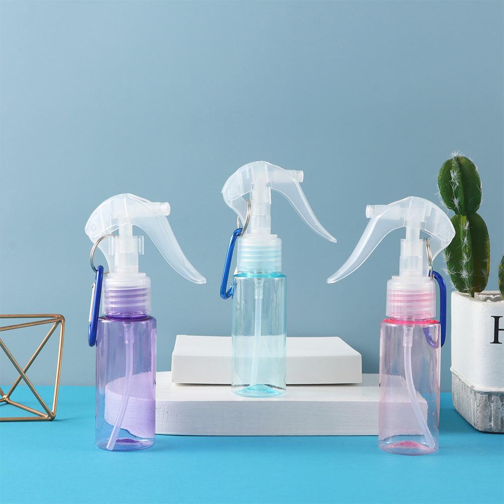 Atomiser Travel Carabiner Hook Refillable Bottles Spray bottle With Keychain Trigger Spray Bottles