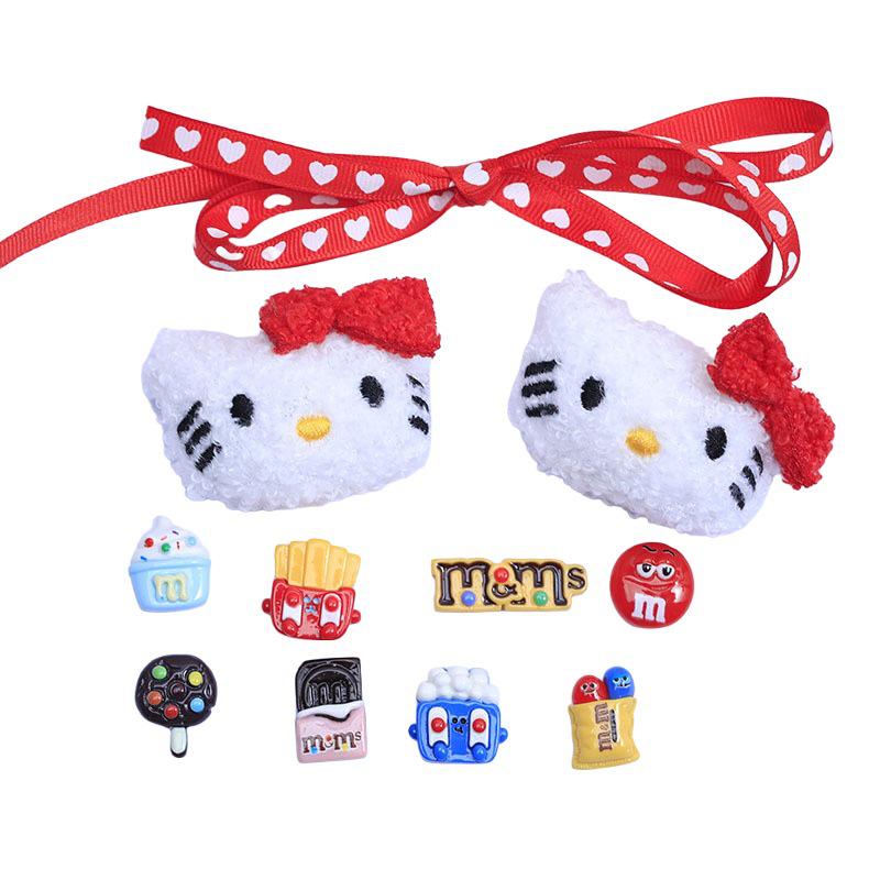 Xiaohongshu-Style Shoe and Hair Accessories: Hole Shoes Decorations, Hair Clips, Ties, Refrigerator Magnets