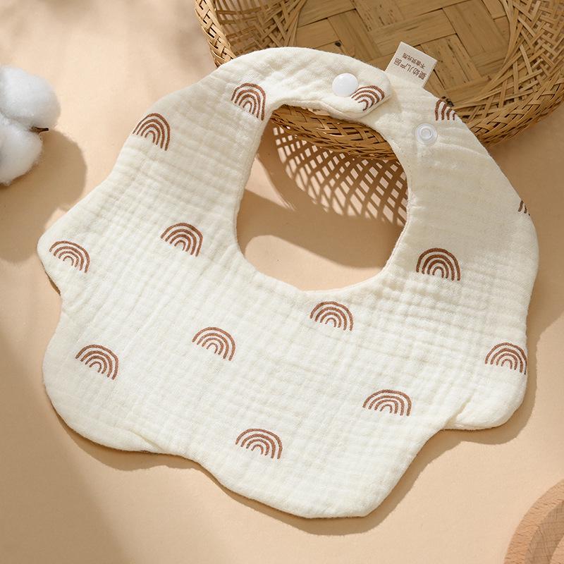 Weiches sechslagiges Baby-Lätzchen aus reiner Baumwolle - Mullwindel für Neugeborene