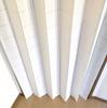 Accordion Solid Room Noren Privacy Heat and Cold Adjustable C123 Flame-retardant Curtains, White, Divider, Curtain, Long, Partition, Closet, Screen,