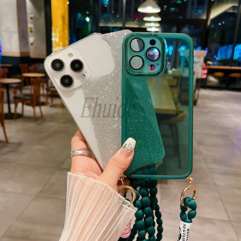Plush Strap Case For Xiaomi POCO X6 Pro F6 M6 X5 F5 X3 F3 Redmi Note 13 Pro Plus Glitter Soft TPU Cute Crossbody Lanyard Cover