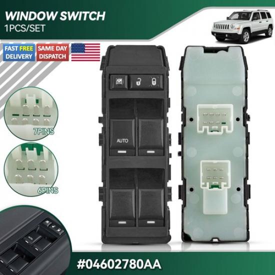 4602780AA Master Window Switch Control for Dodge Chrysler 200 300 Jeep 2006-2013