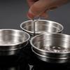3v1 Nerezový napařovač vajec Domácí multifunkční kulatý vařič vajec Kuchyňské náčiní