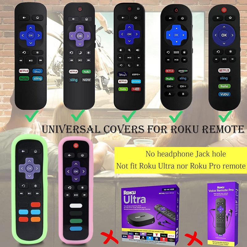 Remote Protective Case For TCL Rokus TV Steaming Remote Stick 3600R Silicone Cover Shockproof Remote Controller Skin Sleeve