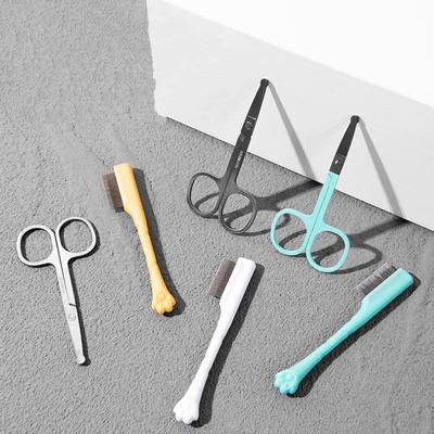 Sada pro péči o domácí mazlíčky: Hřeben na slzné stopy, Hřeben na srst a Nůžky na obličej pro Malé psy/Kočky