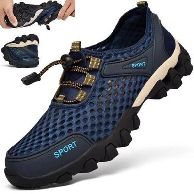 2025 Sommer Mode Herren Mesh Sportschuhe Atmungsaktiv Leicht Anti-Rutsch für Outdoor Laufen, Bergsteigen & Freizeitkleidung