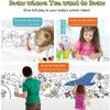 Animal Canvas Children's Drawing Roll DIY Coloring Paper Roll Color Filling Graffiti Paper-cut Painting Educational School