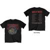 T-shirt Unisex Guns N' Roses: Tour dell'Illusione (Stampa posteriore)