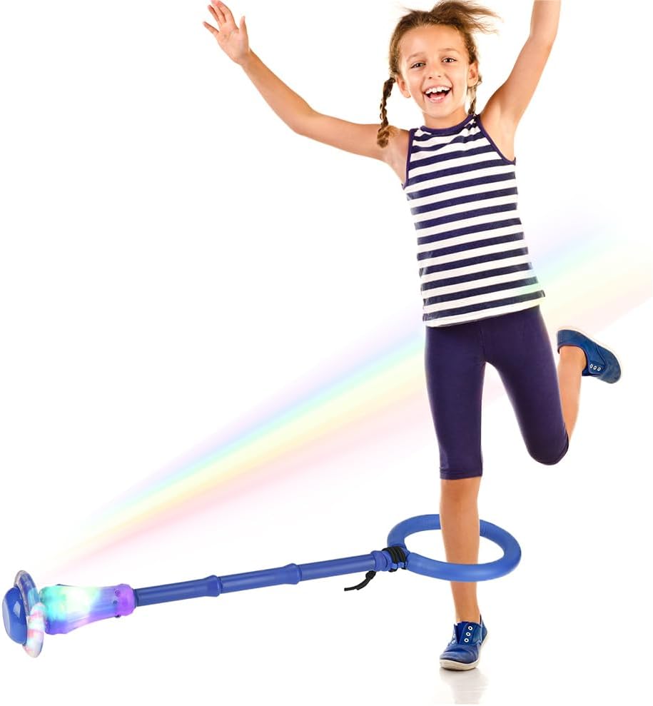 Children's Flashing Jump Ring with Counter, Light-up Swing Wheel, Flashing Jumping Ball, Foldable Ankle Skip Ball, Jumping Ball– Sports Jumping Toys