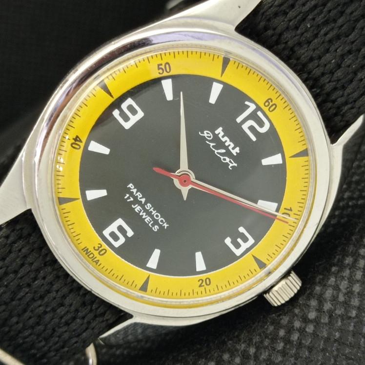 

OLD HMT PILOT INDIAN МУЖСКИЕ МЕХАНИЧЕСКИЕ ЧАСЫ a318344-1 Sku610c-a318344