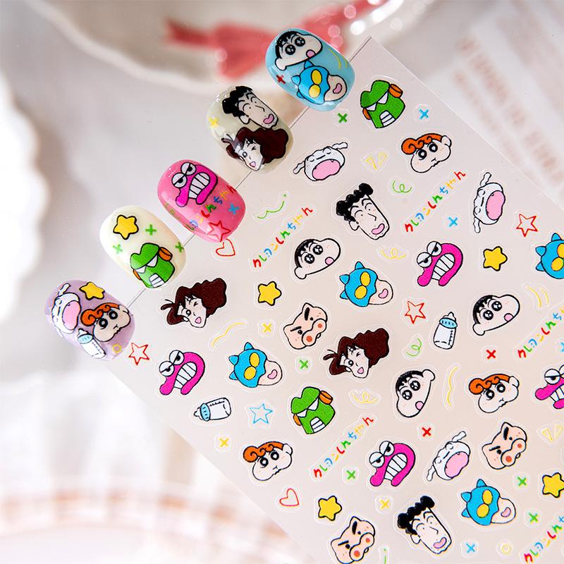 SKY Crayon Shin-chan 3D Embossed Nail Art Stickers & Accessories Set