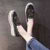 Fashion Autumn Women Thick Bottom Sneaker Running Fashion Designer Woman Shoes Trend 2024 Casual Canvas Mirror Luxury Rhinestone Spring