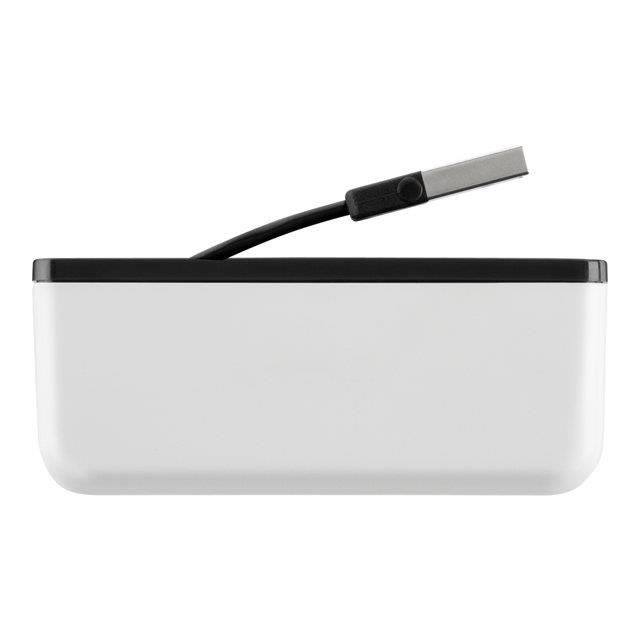 USB 2.0 Reise-Hub - BELKIN - 4 Anschlüsse - Kompakt - Plug and Play - Schwarz/Weiß