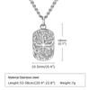 Mens Dog Tag Necklaces Stylish Hammered Stainless Steel Eight Point Star Pendant Collar Birthday Party Gifts for Him