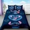 Stitch & Lilo Stitch Duvet Cover Cartoon Quilt Cover Soft and Breathable Bedding Set Twin Size for Bedroom Decor Best Gifts
