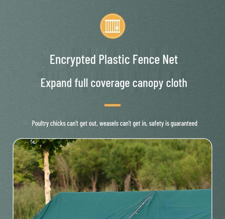 Extra Large Outdoor Rainproof Poultry Coop for Chickens, Pigeons & Peacocks