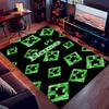 Custom Personalization Game Block Pixel World Print Area Rug - Soft, Washable Non-Slip Indoor Mat,Living Room,Home&Office Decorative Rug