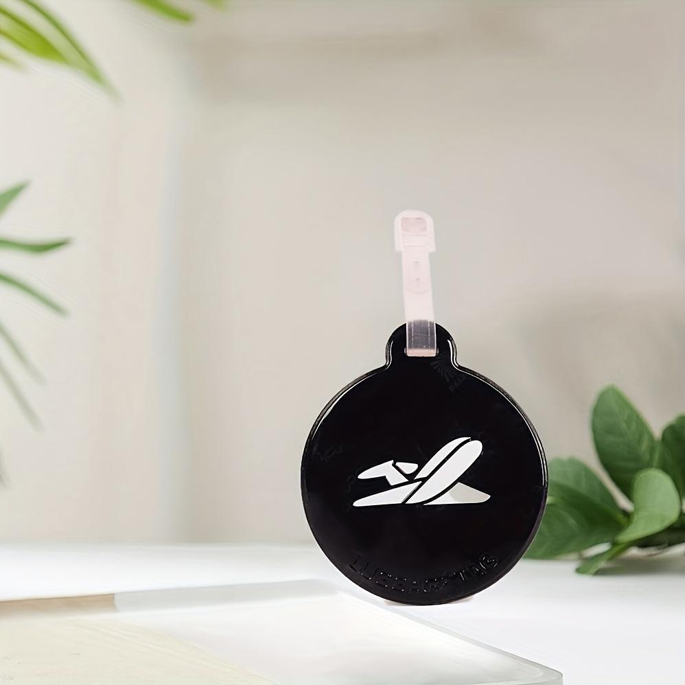 3 Pcs Environment-friendly Pvc Luggage Tag Colorful Round Plane Boarding Pass, Luggage Accessories Identification Tag Travel Tag