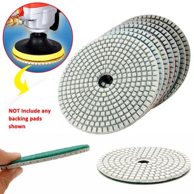 7 Inch Polishing Pad for Hand Grinders Wet//Dry Use Concrete 100 Grit